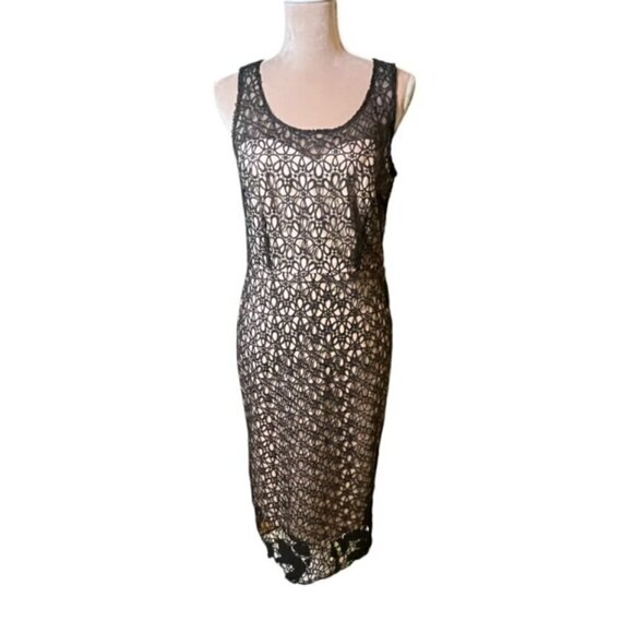 Ann Taylor Black Lace Sheath Cocktail Day to Night Dress NEW NWT 8 - Picture 3 of 10